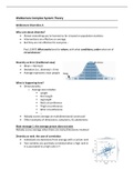 College aantekeningen Complex System Theory (SOW-PWM020) 