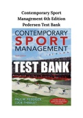 Contemporary Sport Management 6th Edition Pedersen Test Bank