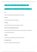 AMCA PCT VITAL SIGNS EXAM QUESTIONS AND ANSWERS WITH COMPLETE SOLUTIONS GRADED A++