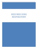 HESI MED SURG  RESPIRATORY