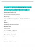 AMCA PCT (VO-TECH) EXAM QUESTIONS AND ANSWERS WITH COMPLETE SOLUTIONS VERIFIED GRADED A++