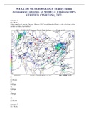 WEAX 201 METEROROLOGY - Embry-Riddle Aeronautical University All MODULE 1 Quizzes (100% VERIFIED ANSWERS )_ 2022. 