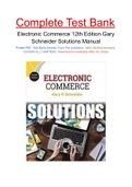 Electronic Commerce 12th Edition Gary Schneider Solutions Manual