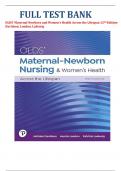 OLDS’ Maternal-Newborn and Women’s Health Across the Lifespan 12TH Edition-Davidson, London, Ladewig|All Chapters Covered|Complete Guide