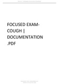 NR 509 Week 7 Shadow Health Focused Exam Case