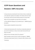 CCFP Exam Questions and Answers 100% Accurate