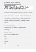 ISQS Delgadillo Exam 3 TTU Study Guide with Complete Solutions