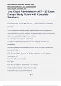 Jira Cloud Administrator ACP-120 Exam Dumps Study Guide with Complete Solutions