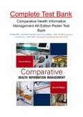 Comparative Health Information Management 4th Edition Peden Test Bank