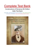 Constructions of Deviance 8th Edition Adler Test Bank