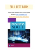 Business Math 11th Edition Cleaves Solutions Manual