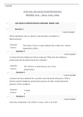 NURS 6501 Midterm Exam (3 Versions) NURS 6501 Advanced Pathophysiology, NURS 6501 Week 6 Midterm Exam (3 Versions) NURS 6501 Advanced Pathophysiology