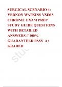 SURGICAL SCENARIO 4: VERNON WATKINS VSIMS CHRONIC EXAM PREP STUDY GUIDE QUESTIONS WITH DETAILED ANSWERS 