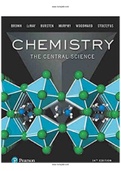 Chemistry The Central Science 14th Edition Brown Test Bank