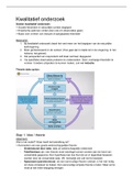 Samenvatting kwalitatief onderzoek - Kennismaking Met Onderzoeksmethoden En Statistiek (201800022)