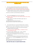 HESI EXIT RN 2023/2024 V5 (MOST RECENT ONE) SCORED 100%.HESI EXIT RN 2023/2024 V5 (MOST RECENT ONE) SCORED 100%.ACTUAL EXAMS-BEST FOR 2023 /2024EXIT EXAM REVIEW.