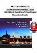  SOLUTION MANUAL  Modern Advanced Accounting In Canada, 10th Edition By Darrell Herauf, Chima Mbagwu