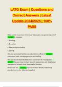 LATG Exam | Questions and Correct Answers | Latest Update 2024/2025 | 100% PASS