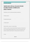 NRNP 6531 FINAL EXAM STUDY GUIDE WITH COMPLETE SOLUTIONS