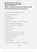 NRS-1 Practice Test From Nokia's Site Practice Questions and Answers