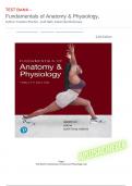 Test Bank Martini, Fundamentals of Anatomy & Physiology, Global Edition, 12th Edition Latest Verified Review 2024 Practice Questions and Answers for Exam Preparation, 100% Correct with Explanations, Highly Recommended, Download to Score A+