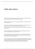 SPMA 1p91 midterm Exam Questions and Answers