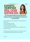 CH 10 VA State Health and Insurance Exam (Virginia Statutes and Regulations Common to All Lines) Q&A.  