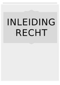 Samenvatting Inleiding in de rechtswetenschap, ISBN: 9789082278736  Inleiding Recht (VEMIRE11)