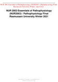 NUR 2063 Essentials of Pathophysiology (NUR2063) / Pathophysiology Final Rasmussen University Winter 2021 1. 2. 3. 4. •Neither recessive nor dominant— Exercise-induced asthma Chronic Bronchitis Sickle Cell Anemia Occupational asthma blood flow reestablish