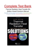 Thermal Radiation Heat Transfer 6th Edition Howell Solutions Manual