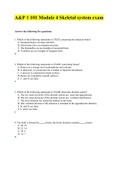 Module_4_Skeletal_system.pdf.docx Exam Questions with 100% Correct Answers 2022