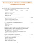 Microbiology Basic and Clinical Principles 1st Edition Norman McKay Test Bank | Chapter 1 - 21 | Updated Guide 2022