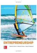 Entrepreneurship 11th Edition Hisrich Test Bank