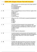 AAPC CPC Chapter 9 Exam Test with Answers