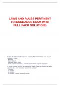 WASHINGTON LAWS AND RULES PERTINENT TO INSURANCE. EXAMS ALL IN ONE BUNDLE