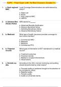 AAPC - Final Exam with Verified Answers Graded A+