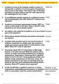 AAPC - Chapter 17 Review Exam with Verified Answers Graded A+