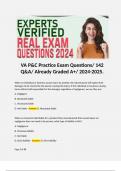 VA P&C Practice Exam Questions/ 142 Q&A/ Already Graded A+/ 2024-2025. 