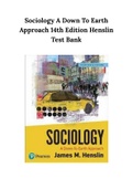 Sociology A Down To Earth Approach 14th Edition Henslin Test Bank