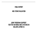 Exam (elaborations) CC50 FINAL REPORT MID-TERM EVALUATION JOINT PROGRAM EVALUSTION