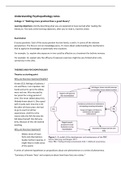 Understanding Psychopathology lecture notes 2021/2022