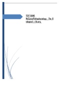 Exam (elaborations) Advanced Pathology TEXT BANK McCance Pathophysiology The Biological