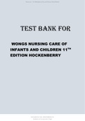 TEST BANK FOR WONGS NURSING CARE OF INFANTS AND CHILDREN 11TH EDITION UPDATE BY HOCKENBERRY.pdf