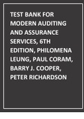 Test Bank for Modern Auditing and Assurance Services, 6th Edition update  Philomena Leung, Paul Coram, Barry J. Cooper, Peter Richardson.pdf