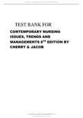 Test Bank for Contemporary Nursing, 8th Edition 2024 latest revised update  by Cherry.pdf