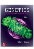 Genetics Analysis And Principles 6th Edition Brooker Test Bank