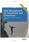 Risk Management for Individuals and Enterprises Version 2 2nd Edition Baranoff Test Bank