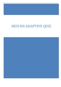 HESI RN ADAPTIVE QUIZ