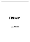 FIN3701 EXAM PACK 2023