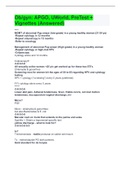 OB/GYN APGO Test Bank Questions & Answers 2022. (All Correct) With Rationale/ObGyn-UW/APGO (Answered 2022/2023)/Ob/gyn: APGO, UWorld, PreTest + Vignettes (Answered)